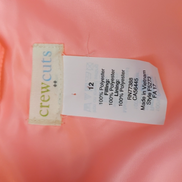 Crewcuts J. Crew Girls Quilted Vest Size 12 EUC - Picture 6 of 10